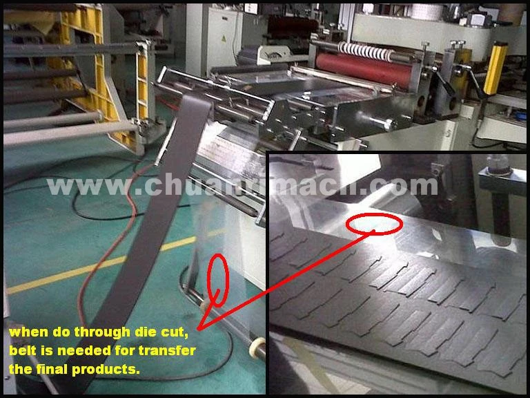 Adhesive Tape Label Flat Bed Half Cut Die Cutting Machine