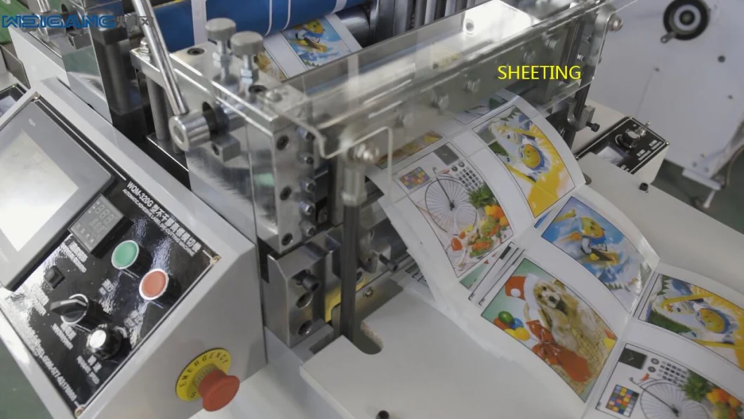 Top Sales Weigang Wqm-320g Flat Bed Label Automatic Die Cutting Machine for Sticker Label